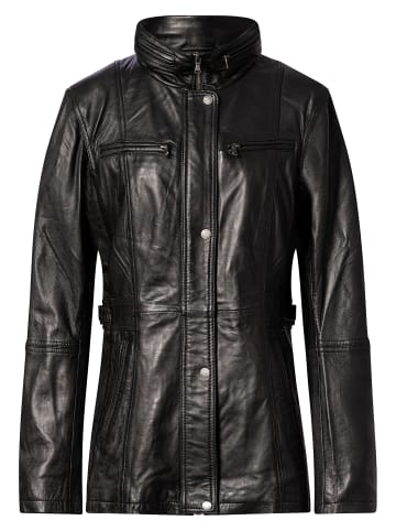 CBL Damen Lederjacke in schwarz