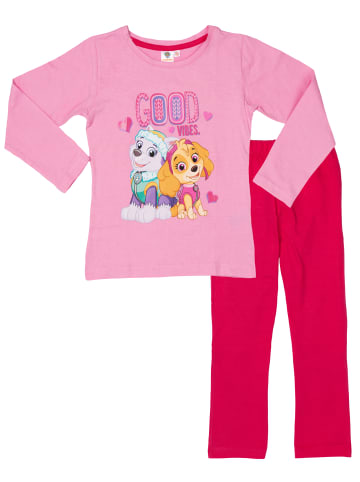 Paw Patrol Paw Patrol Schlafanzug - Good Vibes -   Langarm in rosa/pink