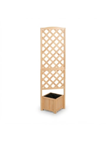 relaxdays Pflanzkasten-Rankgitter in Natur - (B)55 x (H)180 x (T)51 cm