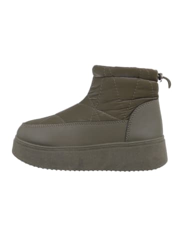 Ital-Design Stiefelette in Olive