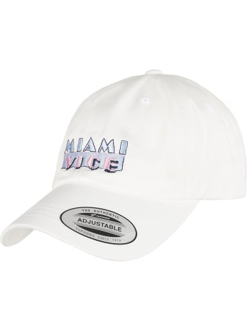 Merchcode Cap "Miami Vice Logo Dad Cap" in Weiß
