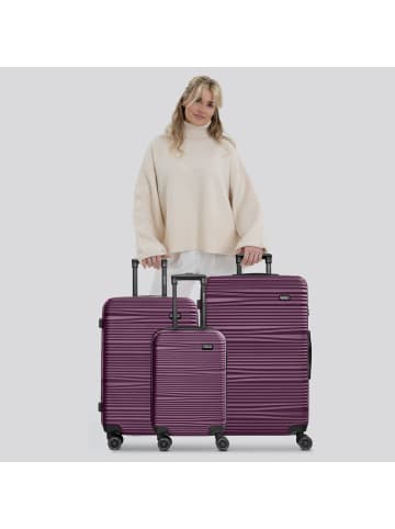 Redolz Essentials 16 3-SET 4 Rollen Kofferset 3-teilig burgundy
