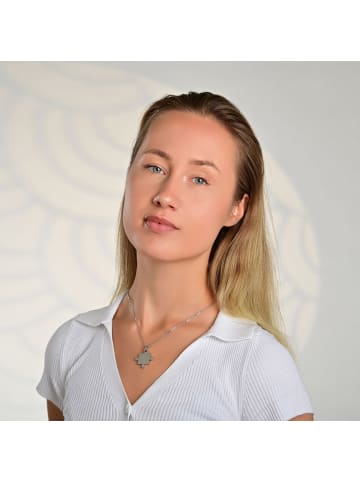 Adeliás Unisex Anhänger aus Edelstahl in silber