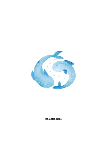 Mr. & Mrs. Panda große wasserflasche Sternzeichen Fische ohne Sp... in Weiß