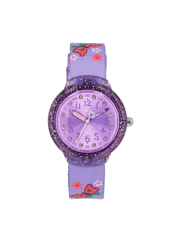 Tom Tailor Quarzuhr Edelstahl in Lila