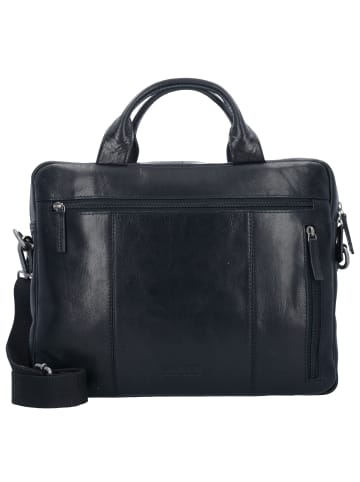 Leonhard Heyden Roma Aktentasche Leder 37 cm Laptopfach schwarz