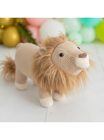 Crochetts 2er-Set Löwe in Braun – (B)84 x (H)57 x (T)32 cm