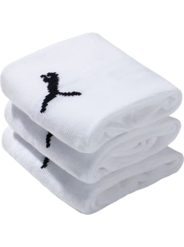 Puma Socks Baumwolle Unisex-Sneaker-Socken 3 Paar in weiß