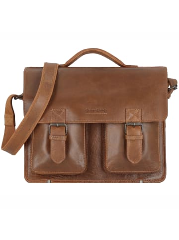 Greenland Nature Nature Aktentasche Leder 39 cm in cognac