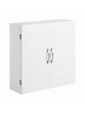 VASAGLE Badezimmerschrank Helan-old in Weiß - (B)18 x (H)60 x (T)60 cm