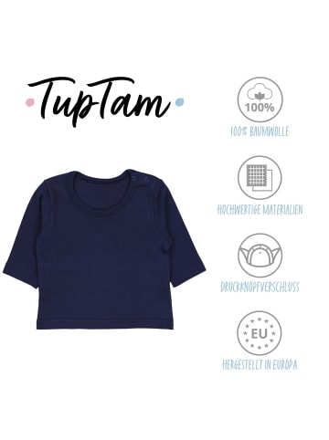 TupTam Baby Jungen Langarmshirt 5er Set in blau/grün