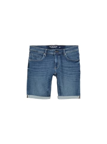 Tom Tailor Short in used mid stone blue denim