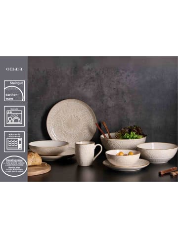 Ritzenhoff & Breker 6er Set Speiseteller Omara ø 26,5 cm in beige