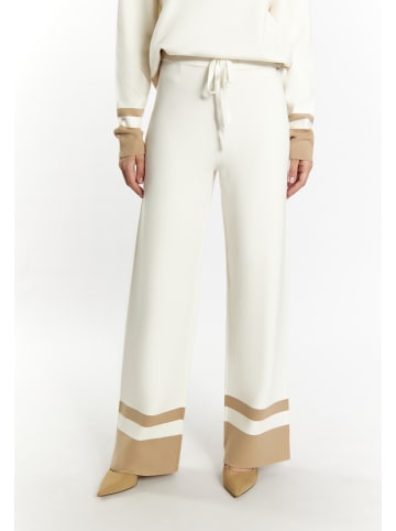 DreiMaster Damen Strickhose in Wollweiss Beige