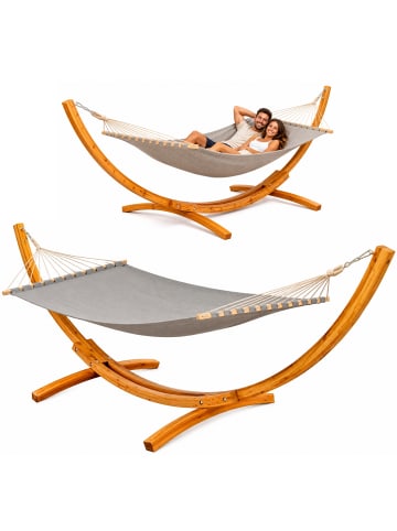 AMANKA B-Ware Hängematte HMG-30 Grau + Gestell HMG-11