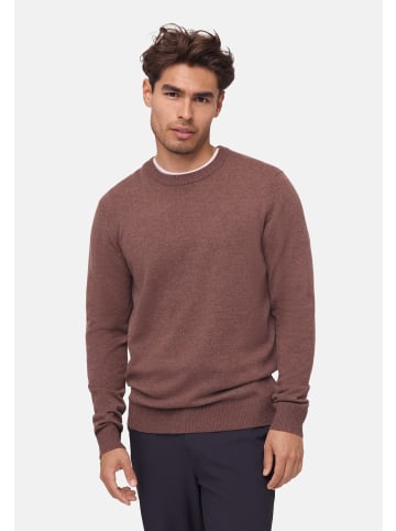 DANISH ENDURANCE Rundhalspullover Premium Knit Pullover in brown