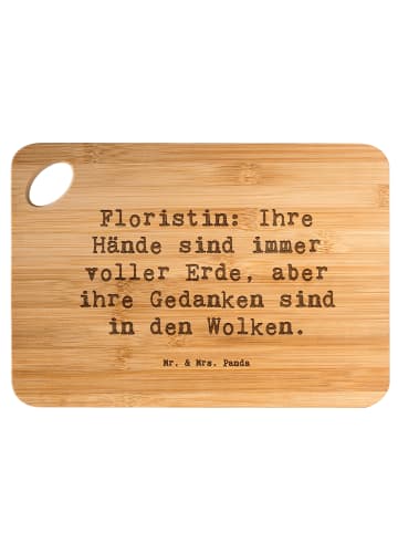Mr. & Mrs. Panda Brett Spruch Floristin Tagträumerin mit Spruch in Braun