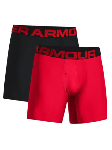 Under Armour Boxershorts Boxerjock 6 Zoll 2P in Red