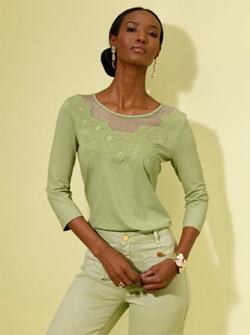 creation L Shirt in lindgrün