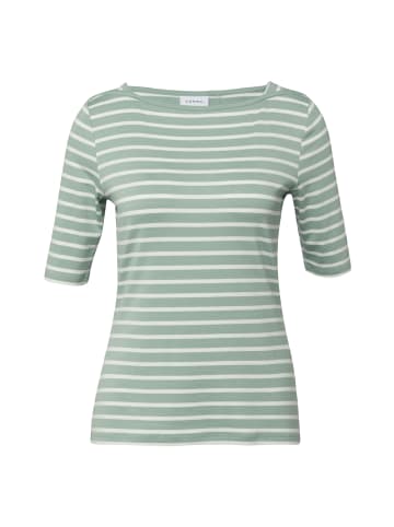 comma T-Shirt in lind weiß - 0001