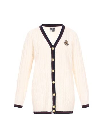 DreiMaster Maritim Cardigan in offwhite navy wine red
