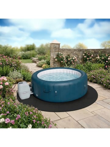 relaxdays 17-tlg. Pool Unterlage in Schwarz - 200 cm