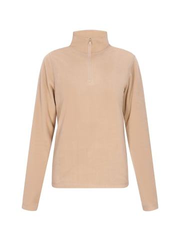 myMo Damen Fleecepullover in Beige