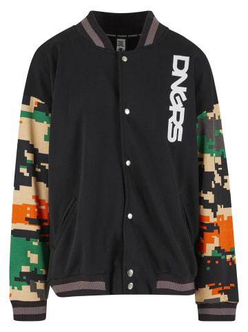 DNGRS Dangerous College Jackets in black/pixelcamouflage