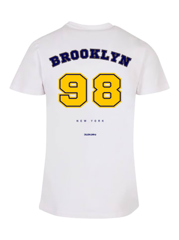 F4NT4STIC T-Shirt Brooklyn 98 NY TEE UNISEX in weiß
