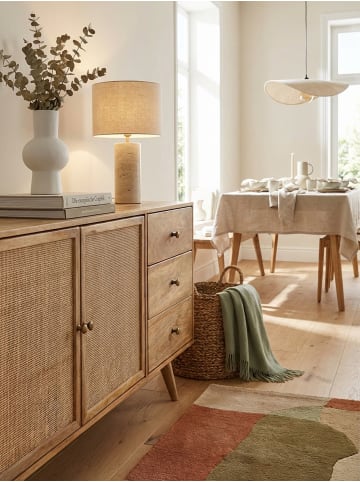 KADIMA DESIGN Design Sideboard 140x75x40 cm Mango Massivholz / Rattan, Kommode 3