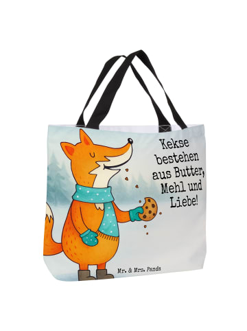 Mr. & Mrs. Panda Schultasche Fuchs Keks Design mit Spruch in Weiß