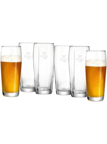 Ritzenhoff & Breker 6er Set Biergläser Willi in Transparent 0,5 Liter in transparent