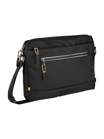 Camel Active EXPLORE Cross Bag aus recyceltem Nylon in Schwarz