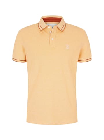 Tom Tailor Poloshirt in warm yellow two tone