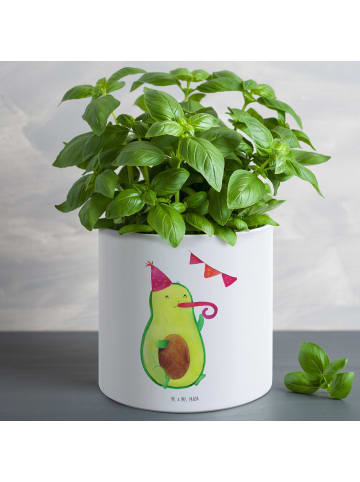 Mr. & Mrs. Panda Pflanzkübel Avocado Party ohne Spruch in Weiß