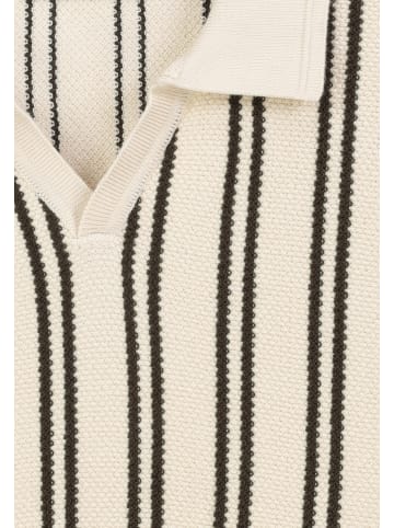 Sublevel Klassisches Kurzarm Poloshirt Rippbündchen in Dunkelbraun