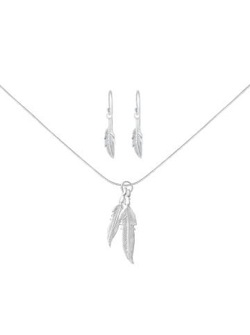 Alexander York Schmuckset FEDER in 925 Sterling Silber, 4-tlg