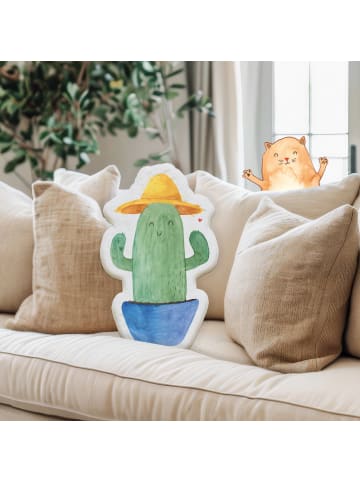 Mr. & Mrs. Panda Kissen Kaktus Hut ohne Spruch in Weiß