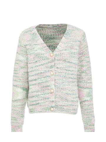 Albee Women Sweater in Wollweiss Rosa Mehrfarbig