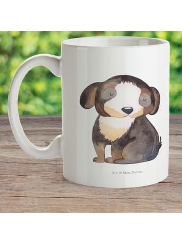 Mr. & Mrs. Panda Kaffeetasse Hund Entspannen ohne Spruch in Weiß