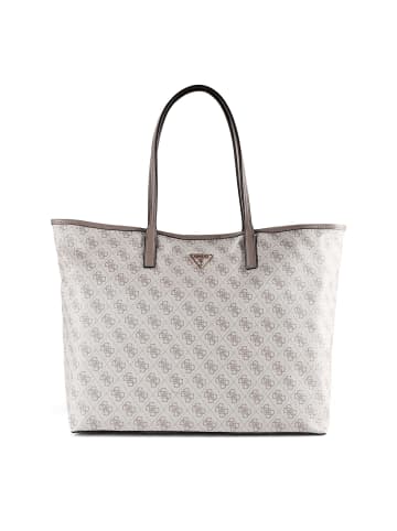 Guess Victtoria Shopper Tasche 40 cm in dark taupe logo