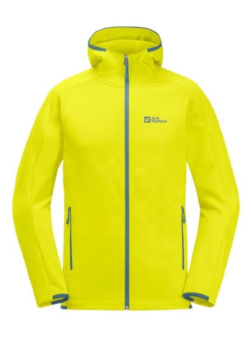 Jack Wolfskin Midlayer/Fleecejacke ALPGRAT HOODED FZ M in Gelb