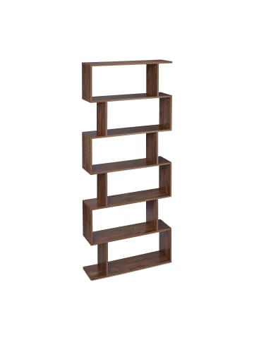 relaxdays Bücherregal in Braun - (B)80 x (H)190,5 x (T)23 cm