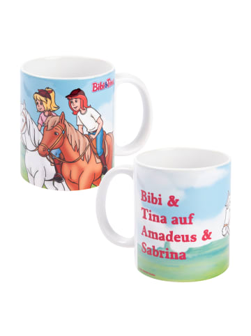 United Labels Bibi und Tina Tasse - Auf Amadeus und Sabrina  320 ml in Mehrfarbig