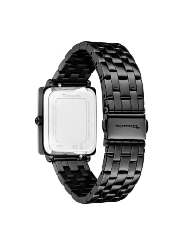 Tamaris Uhr The Square Black in schwarz