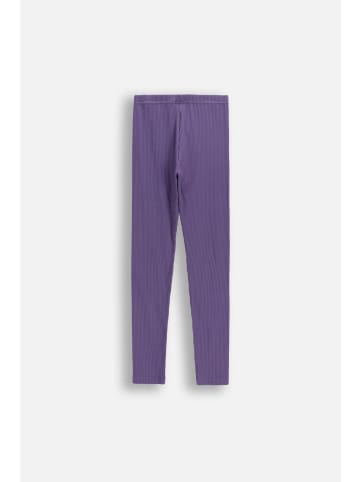 Coccodrillo Gerippte Leggings mit langem Bein in violett