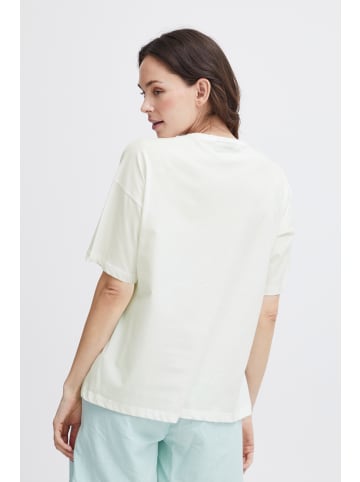 Fransa T-shirt FRKOKO Oversize fit in Blanc de Blanc mix
