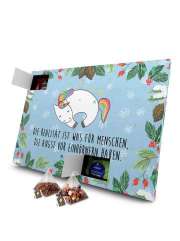 Mr. & Mrs. Panda Advents-Teekalender Einhorn Nacht mit Spruch in Eisblau