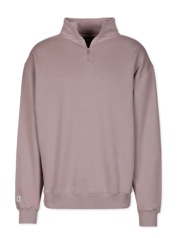 HONESTY RULES Sweatwear " Quarter Zip " in mud
