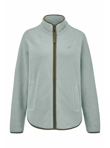 Hessnatur Fleece Jacke in mattgrün